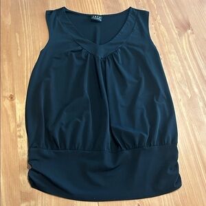 JKLA California Black V Neck Sleeveless Top Size L